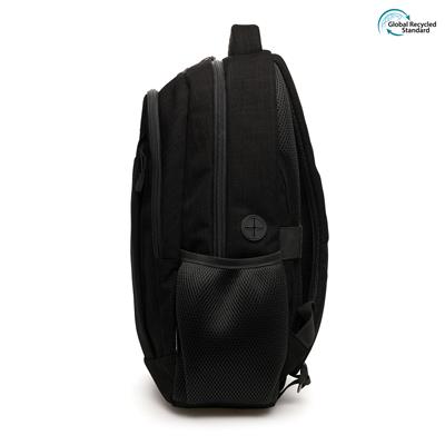 side of black modern backpack