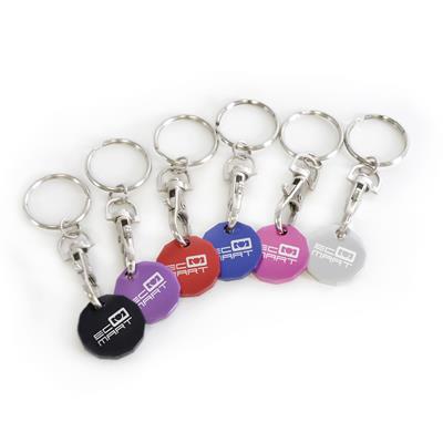 metal trolley coin keyrings