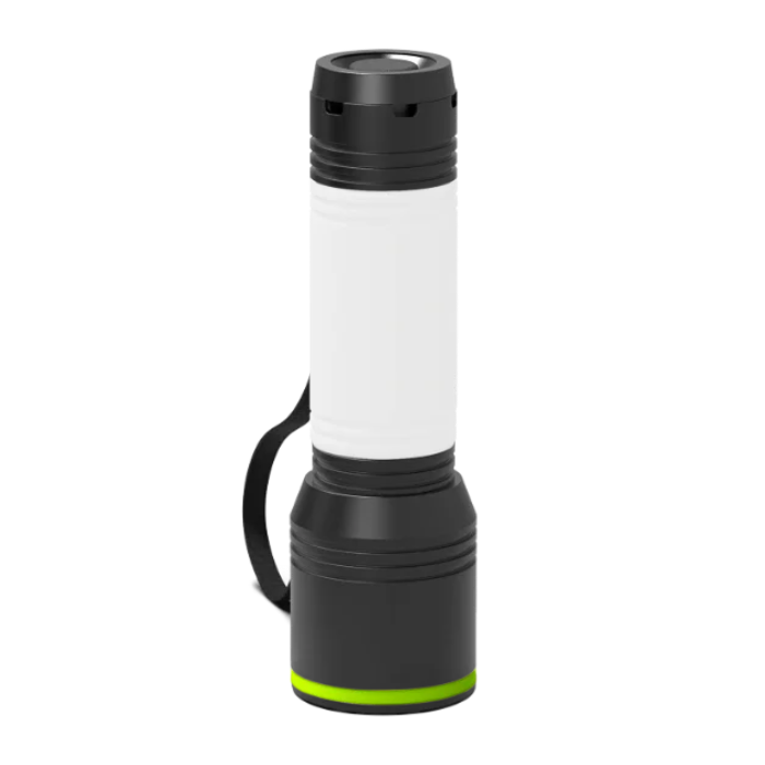 Black Torch REEVES-myFLASH with white silicone sleeve and light green ring