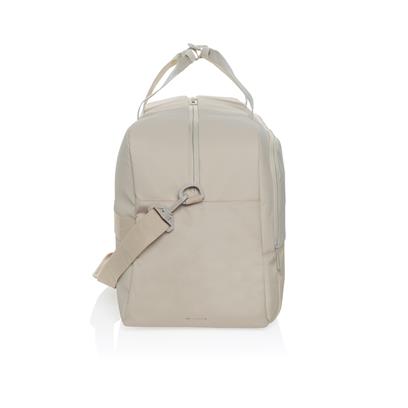 Beige RPET weekend duffel