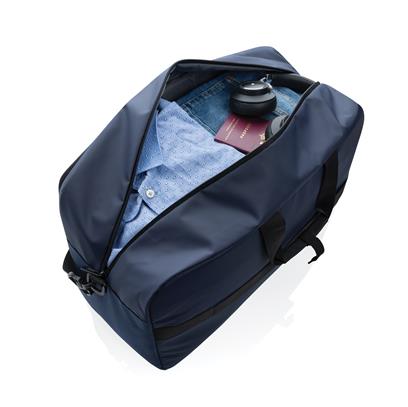 Navy RPET weekend duffel open