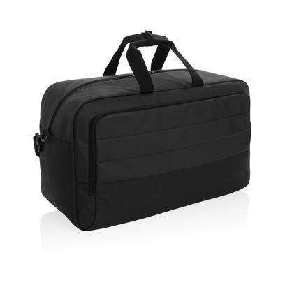 Black RPET weekend duffel