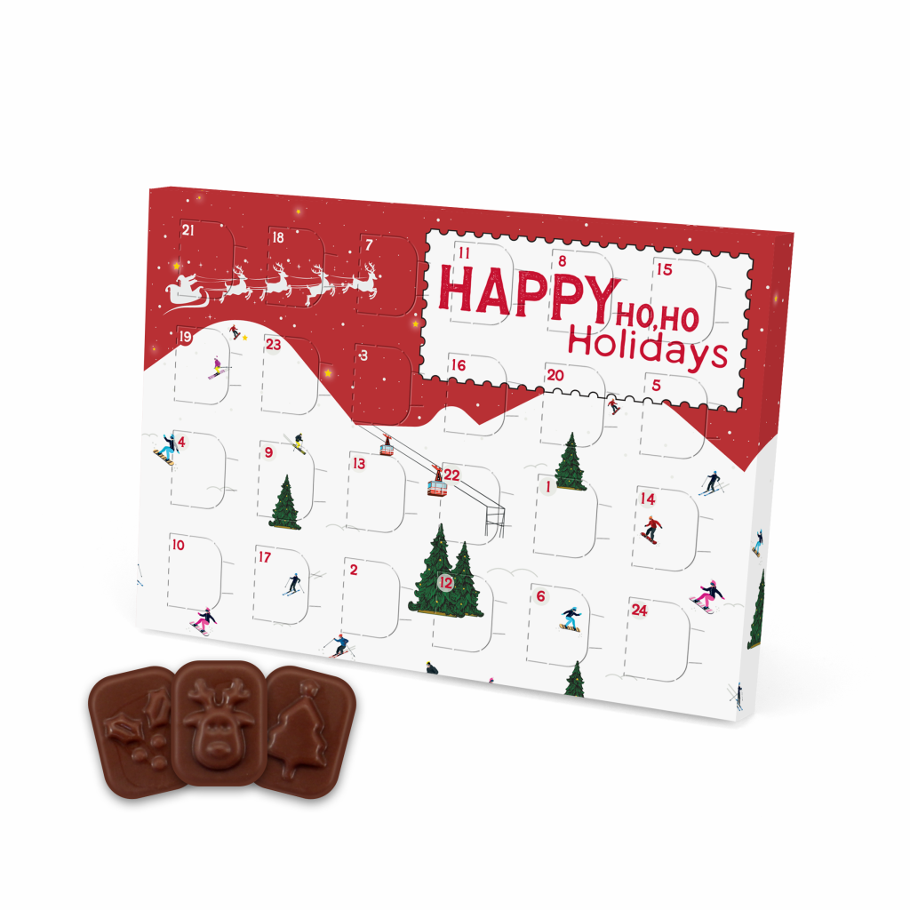 Mini Advent Calendar with Dark Chocolates