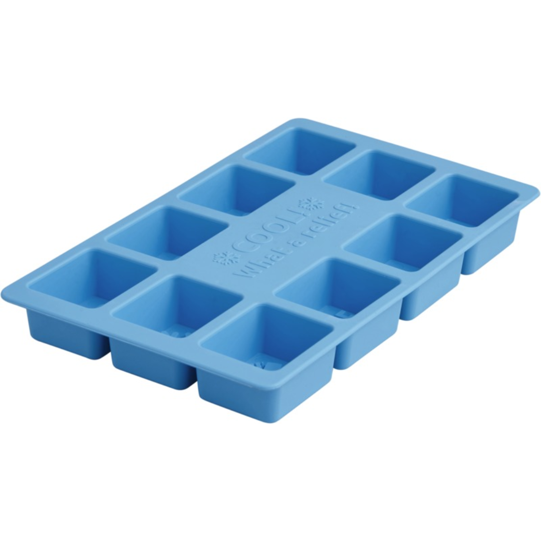 Aqua coloured printed ice tray