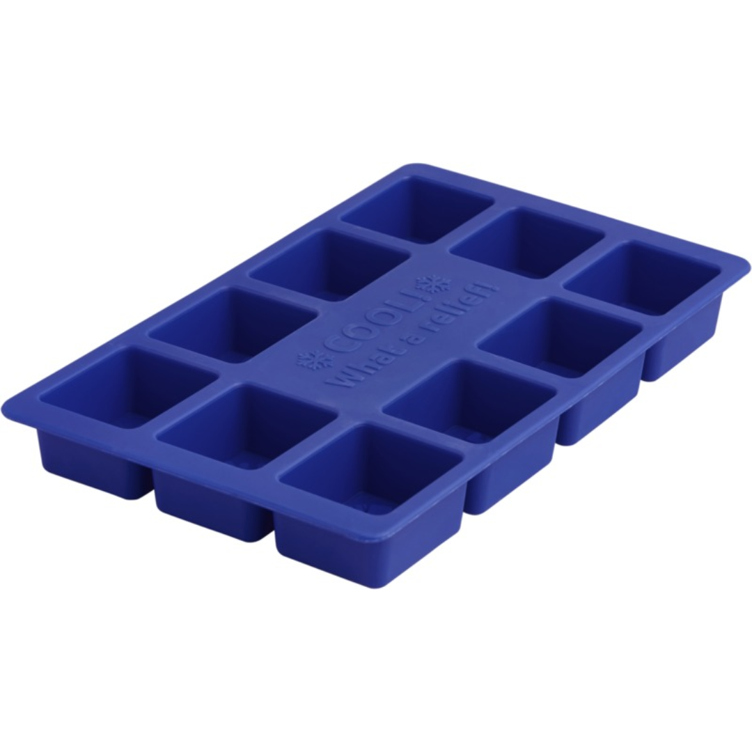 Blue coloured printed ice tray