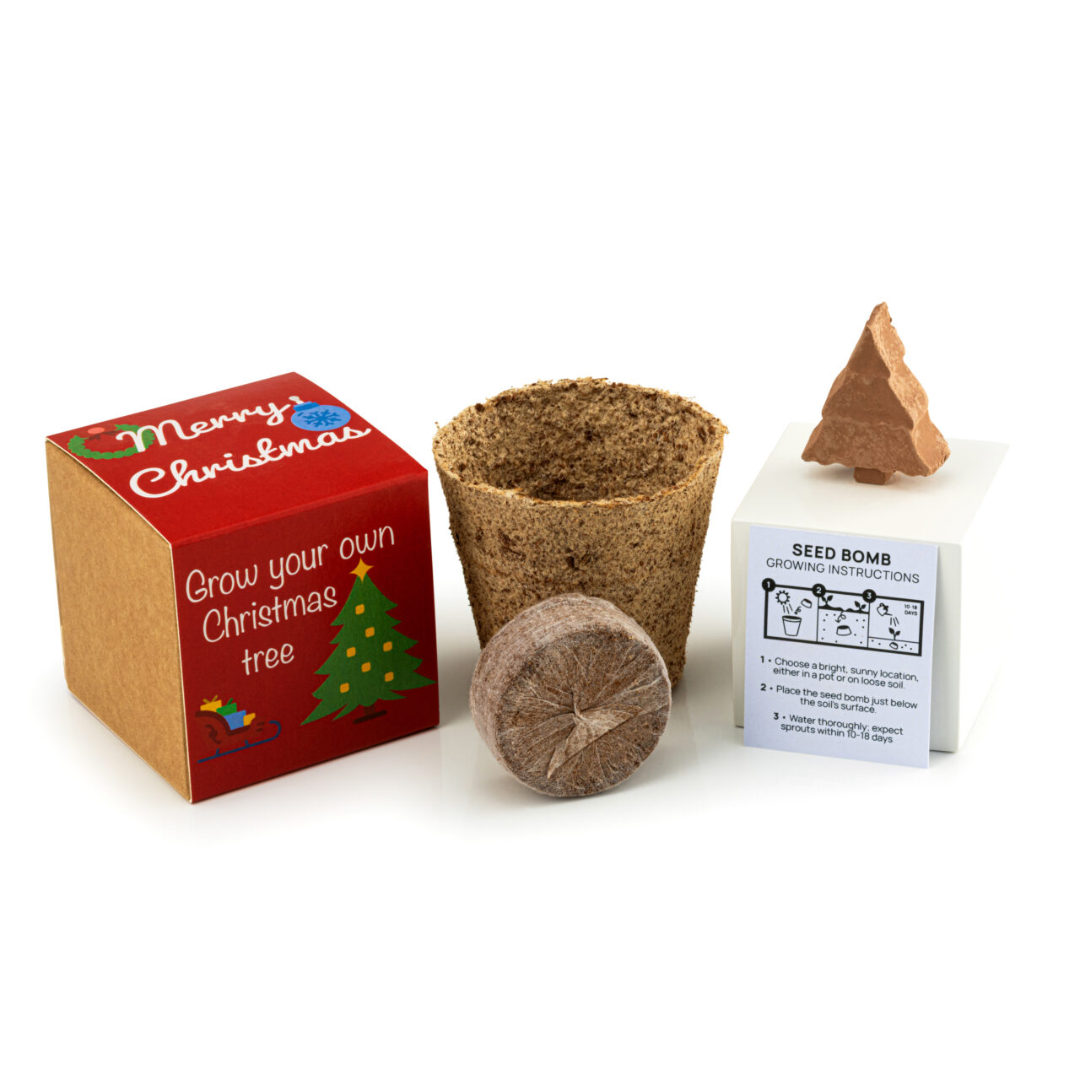 Picture of Christmas Tree Seed bomb Kit 