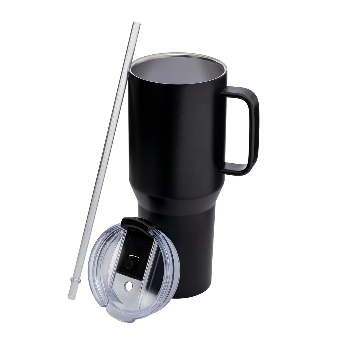 Components of Black Thermo Mug	