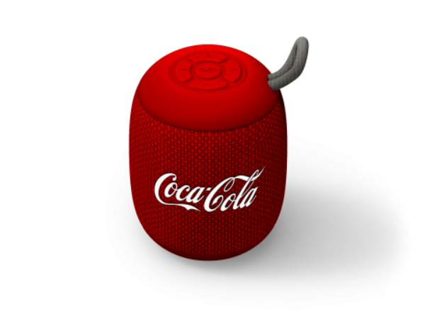 Flare Bluetooth Speaker with coca cola logo