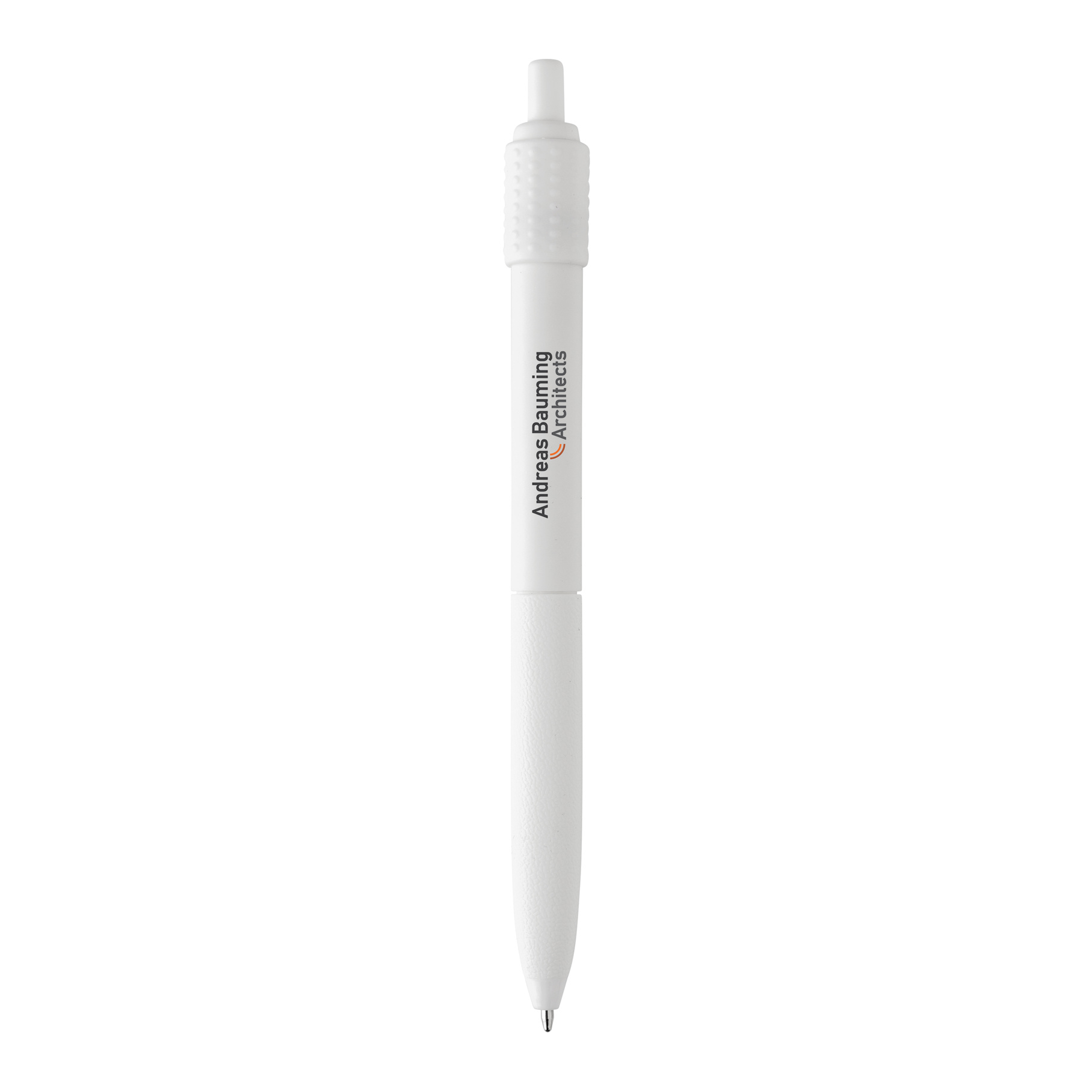 White Quill Stress Relief Pen with print