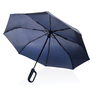 Navy Carabiner Clip Umbrella open