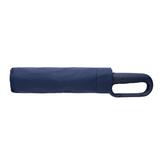 Navy Carabiner Clip Umbrella closed