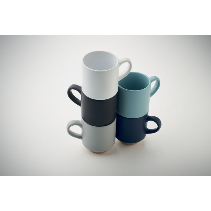 	Ceramic Stackable Mugs Stacked