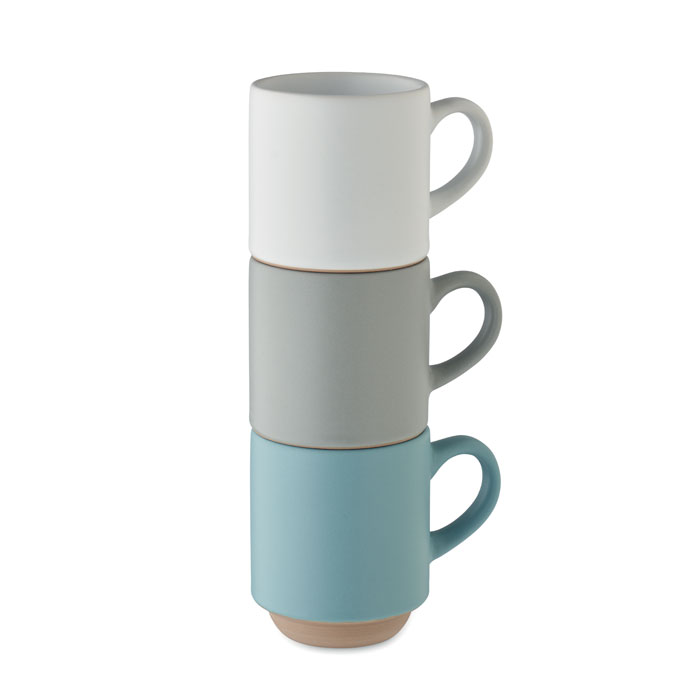 Ceramic Stackable Mugs Stacked