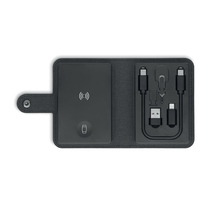 	Cable Connector & Wireless Charging Set open