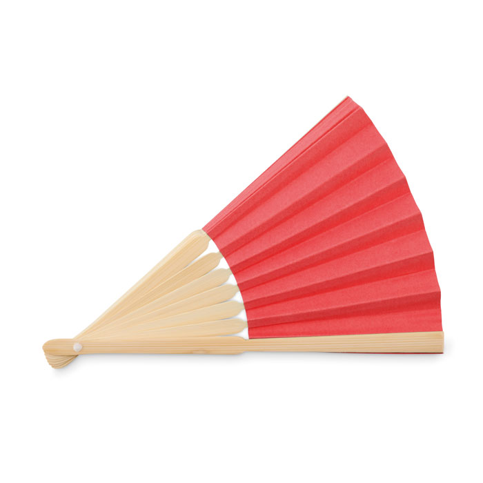 Red Hand Fan half open