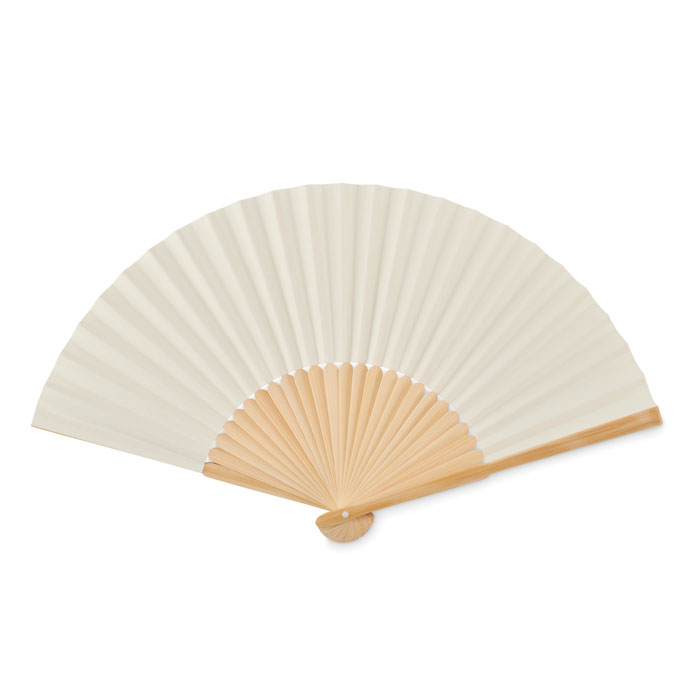 Beige Hand Fan open