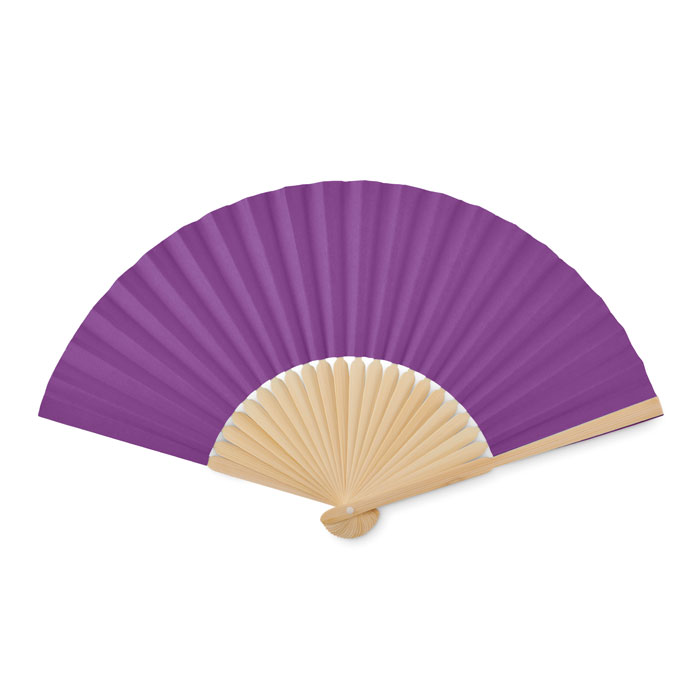 Violet Hand Fan open