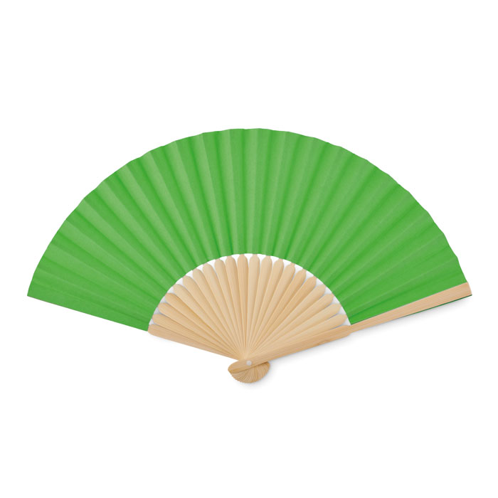 Lime Hand Fan open