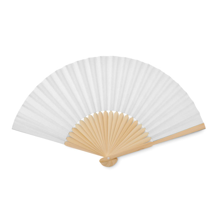 White Hand Fan open